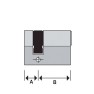 M&C Matrix halve cilinder messing met kerntrekbeveiliging - SKG*** M&C Matrix halve cilinder messing met kerntrekbeveiliging - SKG***