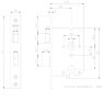 Nemef 4119 veiligheids insteekslot - DR. 2+4 - doornmaat 50 PC 55 - voorplaat rechthoekig - SKG**