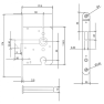 Mauer 1134 schuifdeurslot - doornmaat 50 PC 55 - voorplaat afgerond - WIT RAL9010