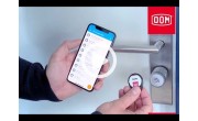 DOM Tapkey Guard Compact Wideline profielcilinder deurbeslag met NFC/BLE - zwart