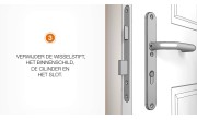 Intersteel Veiligheidsrozet SKG3 rond met kerntrekbeveiliging aluminium zwart