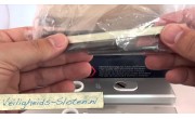 Hoppe London veiligheidsbeslag kruk/kruk - Aluminium F1 - PC72 met kerntrekbeveiliging (rechthoekig) - SKG***