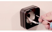 EVVA Airkey wandlezer met opbouwframe - ZWART