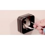 EVVA Airkey wandlezer met opbouwframe - ZWART