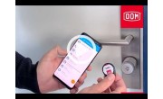 DOM Tapkey Guard Compact Wideline profielcilinder deurbeslag met NFC/BLE - zwart