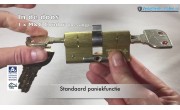 M&C Condor halve cilinder met kerntrekbeveiliging - messing - SKG***