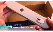 Hoppe buiten- en binnenschild F1 PC55 met kerntrekbeveiliging (afgerond) - SKG***